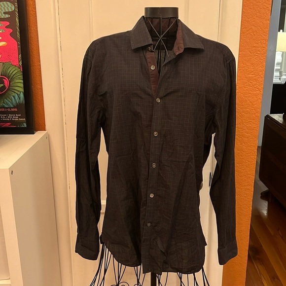 John Varvatos Button Down Shirt-Size 15 1/2 - Picture 1 of 7